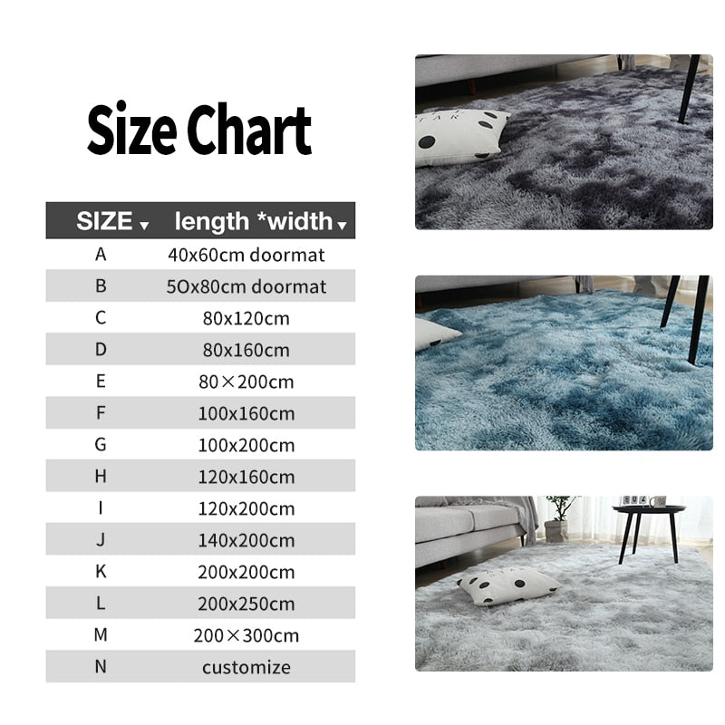 Plush Carpet Fluffy Rug Carpet - Bracesley