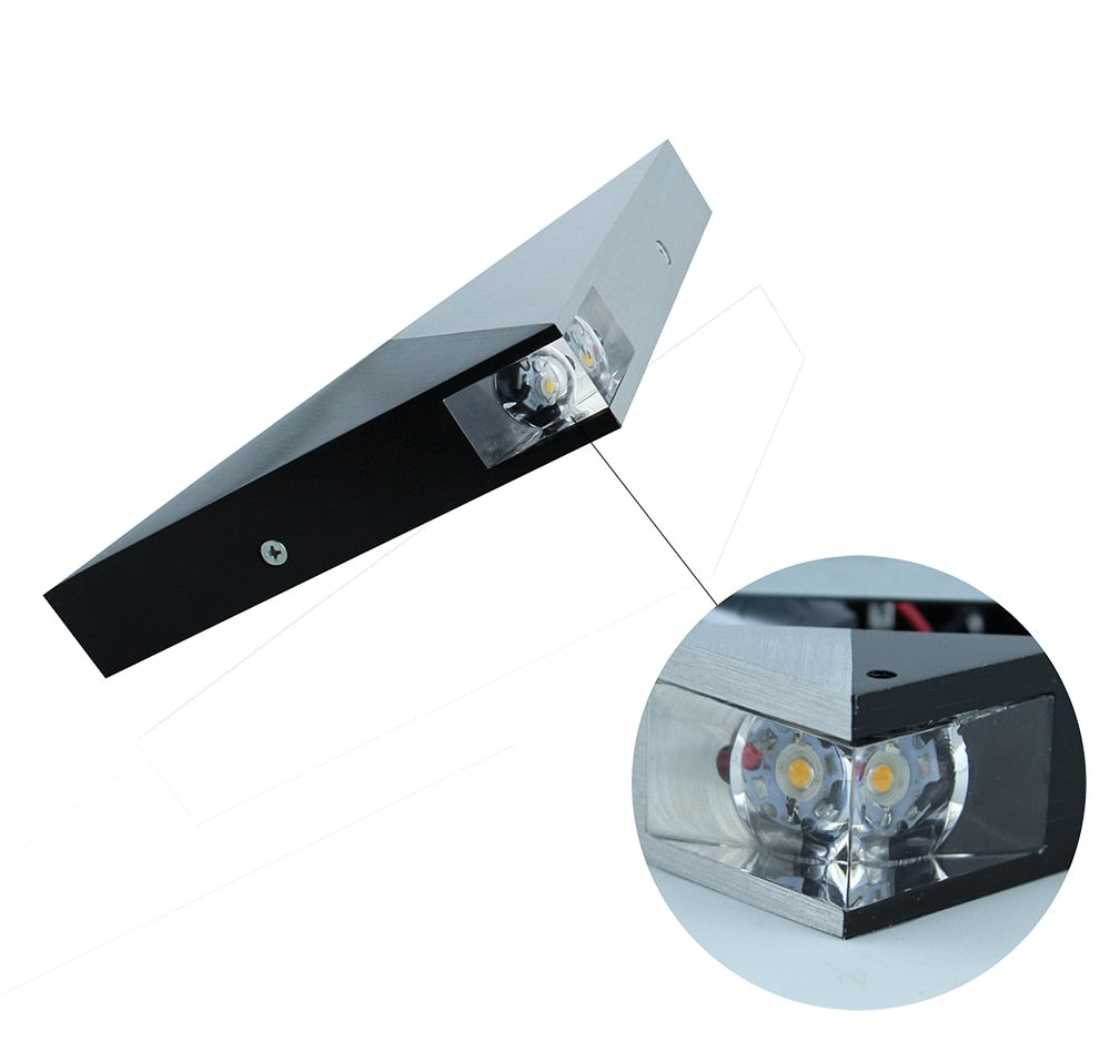 Modern triangel 5W LED vägglampa