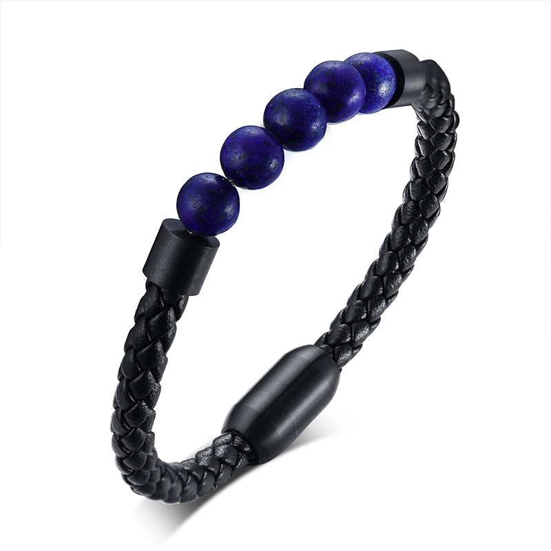 Titanio Acero Hombre Chakra Joyas Venta al por mayor Pulsera de acero inoxidable