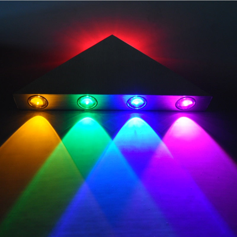 Moderna luminária de parede LED triangular 5W