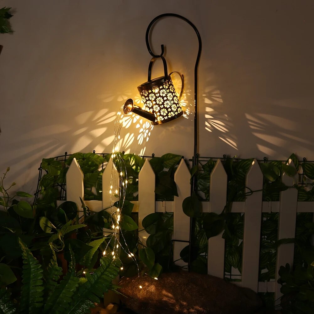 Solar Watering Can Ornament Lamp