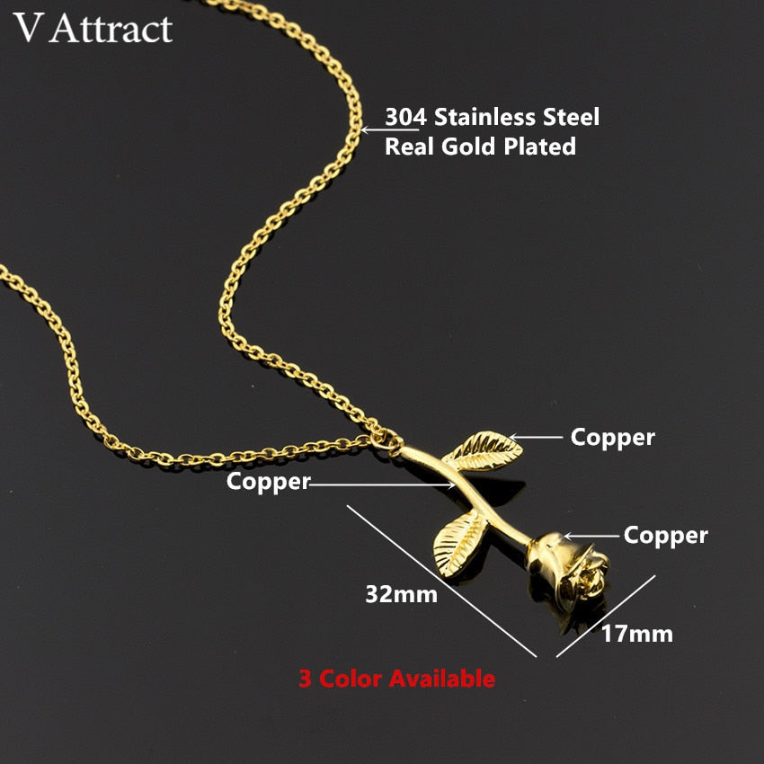 V Attract Collier Femme Acier Inoxydable