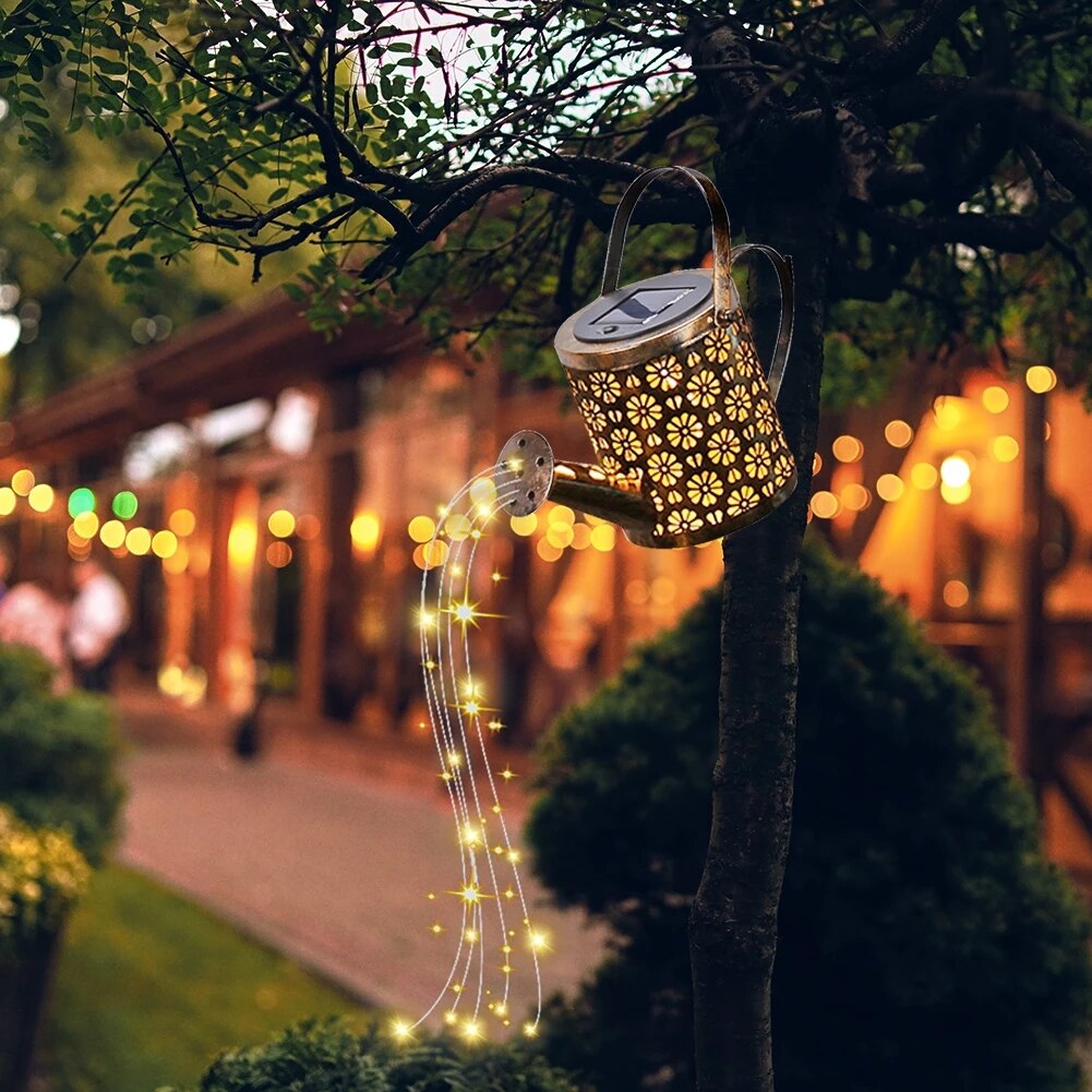 Solar Watering Can Ornament Lamp