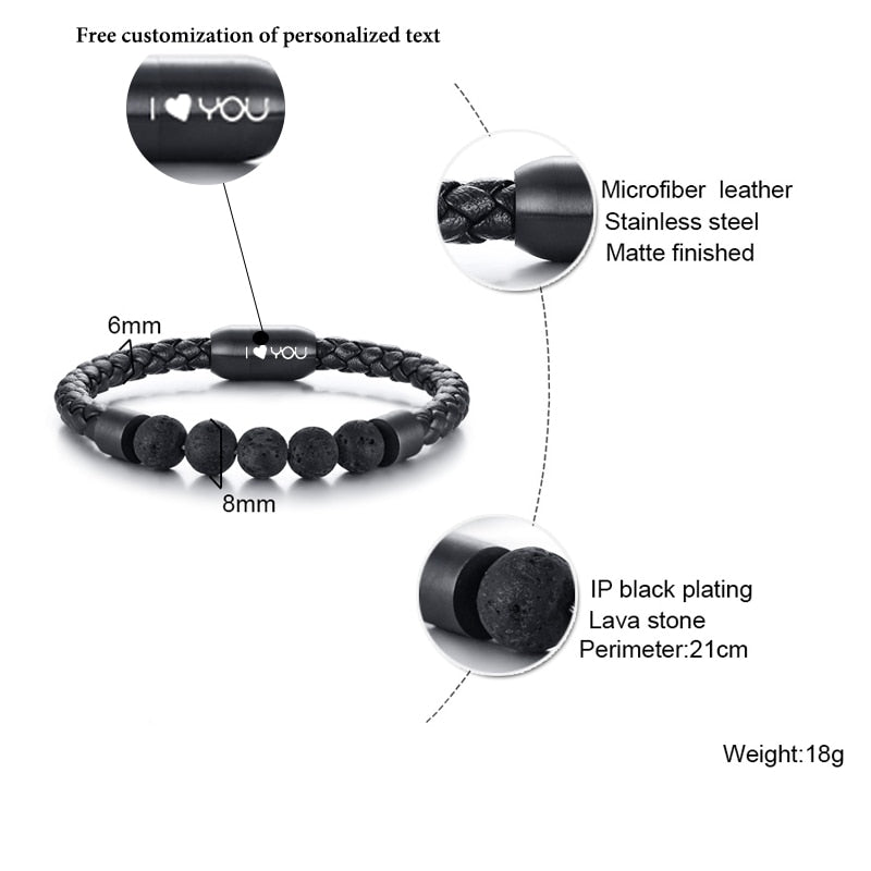 Bracelet en acier inoxydable de gros de bijoux de Chakra d'homme d'acier titanique