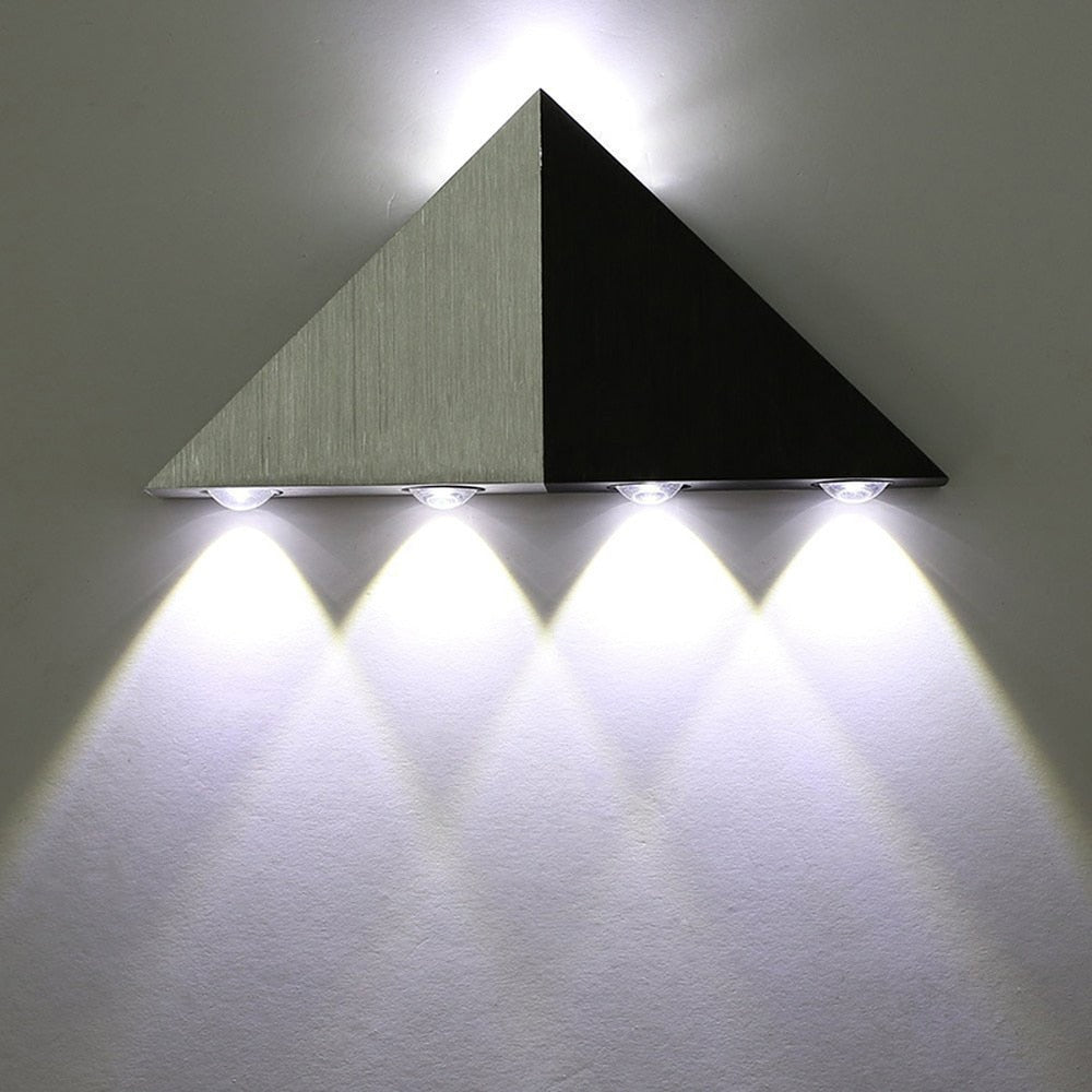 Moderna luminária de parede LED triangular 5W