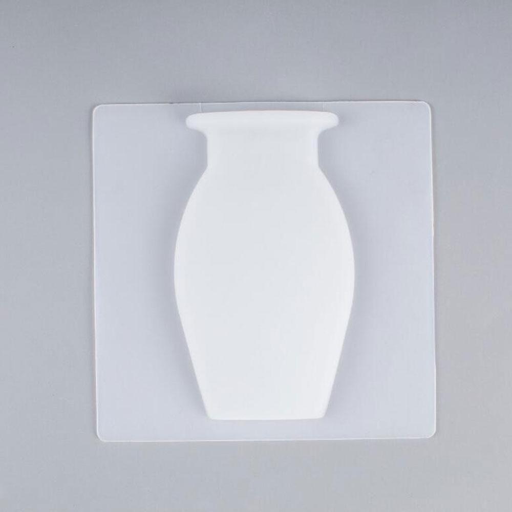 Autocollants de vase en silicone pour bouteille de fleurs à suspendre au mur