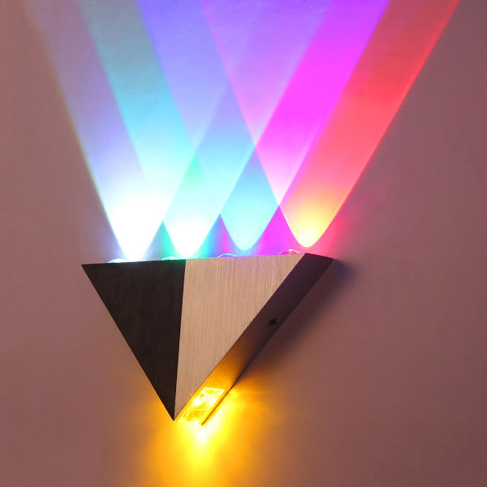 Moderna luminária de parede LED triangular 5W