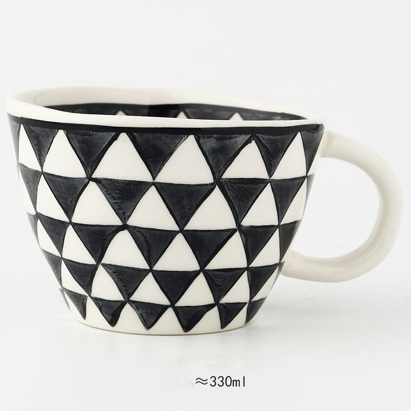 Ceramic Mugs With Gold Handle Handmade